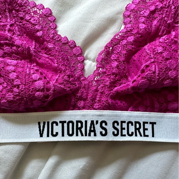 NWOT | Victoria’s Secret | Magenta Lace Bralette - Picture 3 of 11
